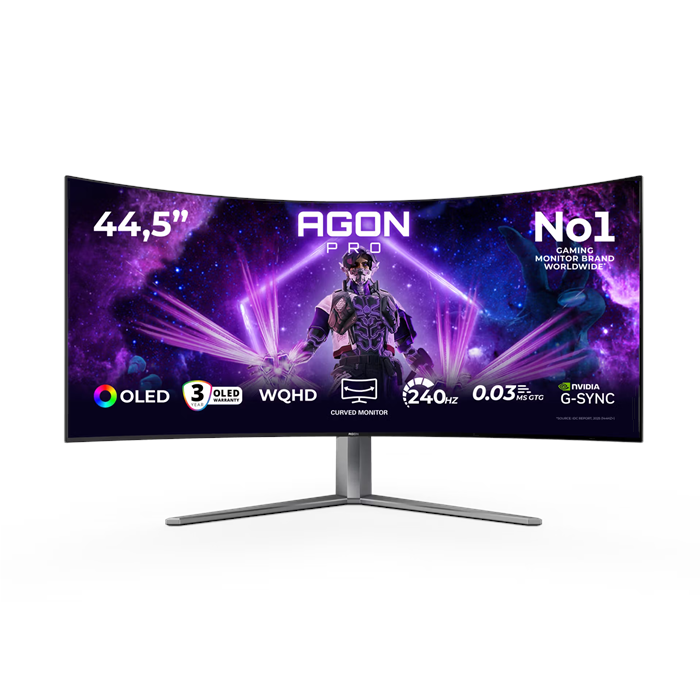 مانیتور گیمینگ  ای او سی 44.5 اینچ Agon Pro AG456UCZD (240 هرتز) 